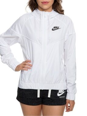 Nike windrunner jacket white windbreaker athleisure women’s XL 883495-101
